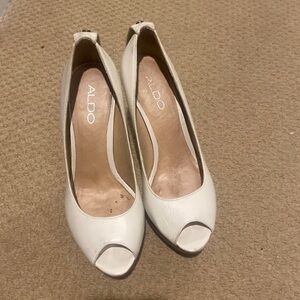 Aldo White Stiletto Pumps